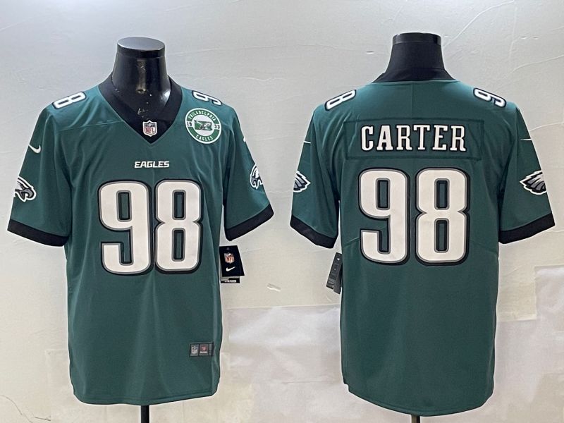 Men Philadelphia Eagles #98 Carter Green Second generation Nike 2025 Limited NFL Jersey style 3